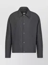 Dior Textured Fabric Jacket Long Sleeves In Gray