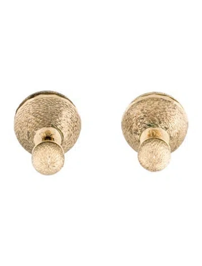 Pre-owned Dior Textured Tribales Stud Earrings In Multi