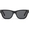 Dior The Signature S6u 54mm Square Sunglasses In Black