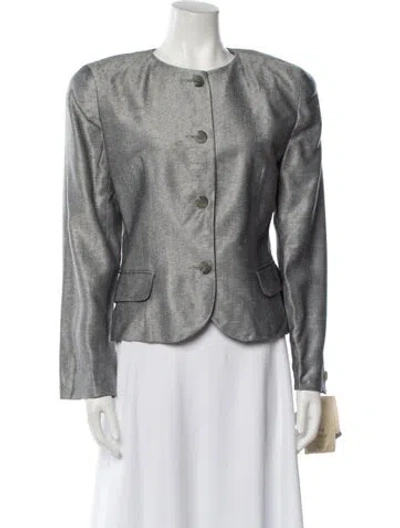 Pre-owned Dior The Suit Evening Jacket In Gray