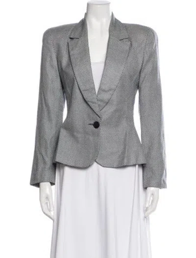 Pre-owned Dior The Suit Printed Blazer In Neutral