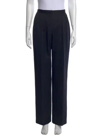 Pre-owned Dior The Suit Wide Leg Pants In Black