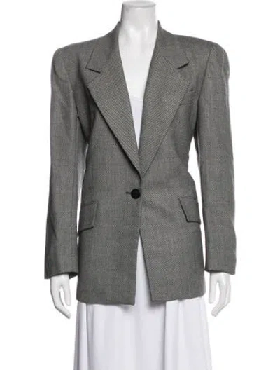 Pre-owned Dior The Suit Wool Blazer In Grey