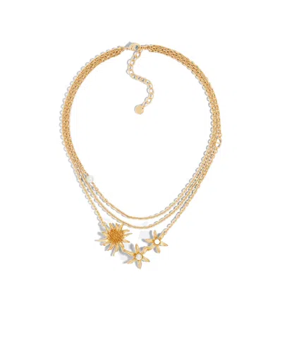 Dior Thistle Necklace In Yellow