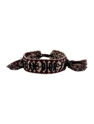 Pre-owned Dior Thread Friendship Bracelet, 8.25" In Multi