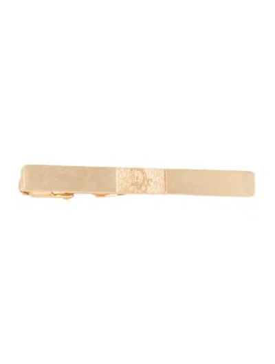 Pre-owned Dior Tie Clip In Gold