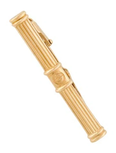 Pre-owned Dior Tie Clip In Gold