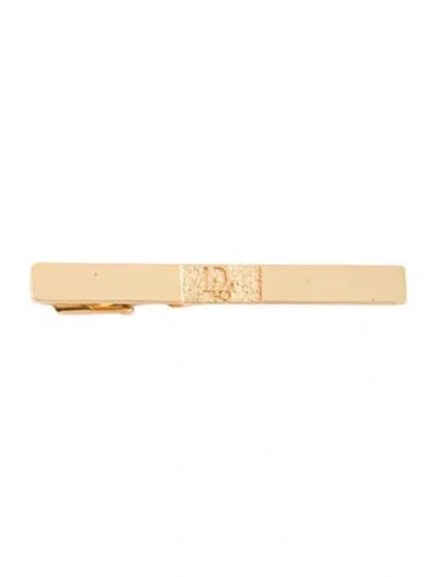 Pre-owned Dior Tie Clip In Gold