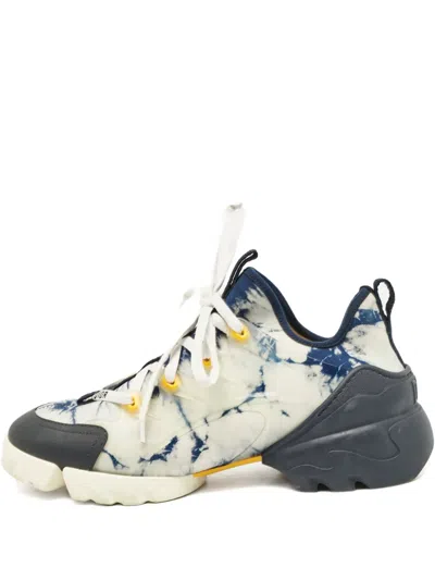 Pre-owned Dior Tie-dye Panelled Sneakers