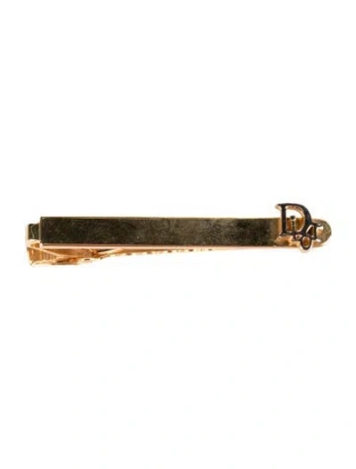 Pre-owned Dior Tie Pin In Gold