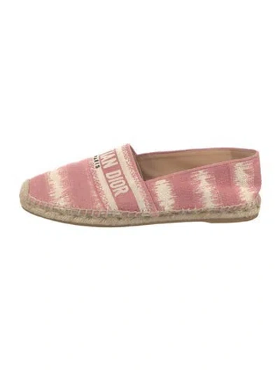 Pre-owned Dior Tie-dye Print Whipstitch Trim Espadrilles