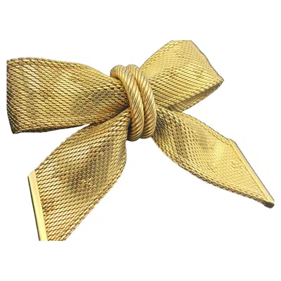 Pre-owned Dior Timeless Brooch In The Shape Of A Bow By Christian , Signed 1964 Germany In Multi