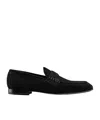 Dior Men Timeless Flex Suede Loafers In Black