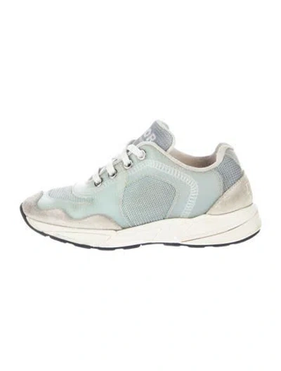 Pre-owned Dior Babies' Toddler Girls' Low Top Sneakers In Blue