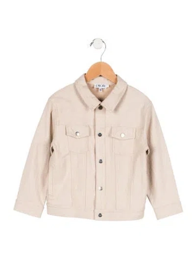 Pre-owned Dior Babies' Toddler Girls' Patterned Denim Jacket In Neutrals