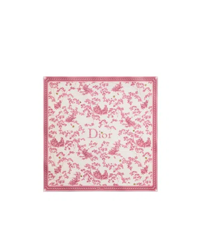 Dior Toile De Jouy Clover Shawl In Pink