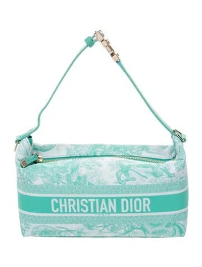 Pre-owned Dior Toile De Jouy Travel Nomad Pouch 2024 In Blue