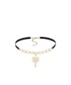 Dior Toile De Jouy Soleil Neckchain In Yellow