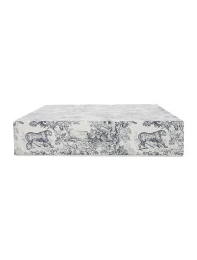 Pre-owned Dior Toile De Jouy Storage Box W/ Tags In White