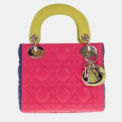 Pre-owned Dior Top Handle Bags In Pink