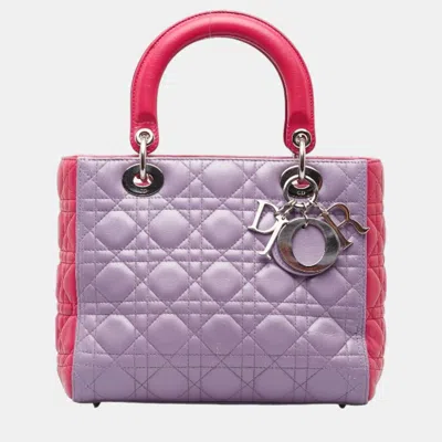 Pre-owned Dior Top Handle Bags In Pink