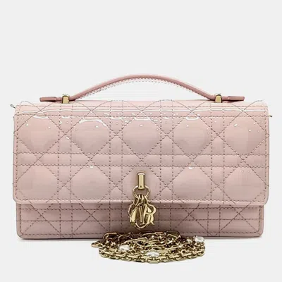 Pre-owned Dior Top Handle Mini Bag In Pink