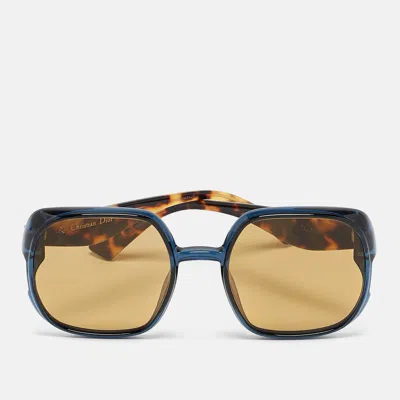 Pre-owned Dior Tortoise Brown Nuance Square Sunglasses