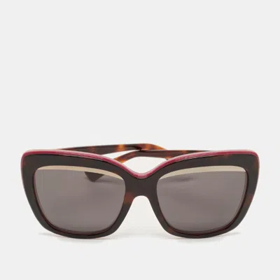 Pre-owned Dior Tortoise Brown/magenta Graphic F 3c45s Butterfly Sunglasses