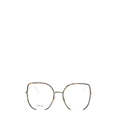 Dior Tortoiseshell Flat Lens In Black