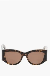 Dior Tortoiseshell Sunglasses With Maxi Rods In Brown