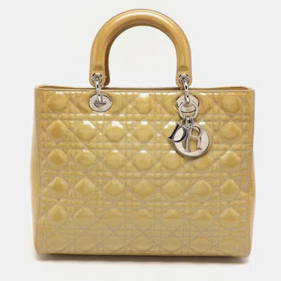 Pre-owned Dior Tote In Sand