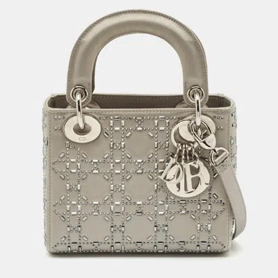 Pre-owned Dior Tote In Gray