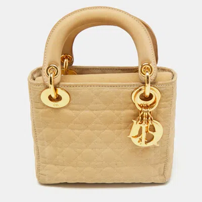 Pre-owned Dior Tote In Sand