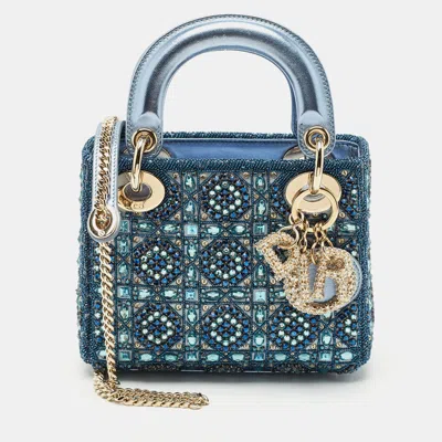 Pre-owned Dior Tote In Blue