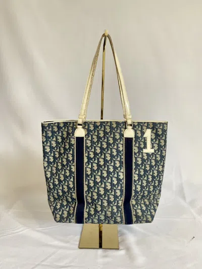 Pre-owned Dior Tote Bag In Blue