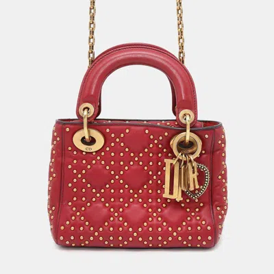 Pre-owned Dior Tote Bag In Red