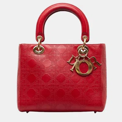 Pre-owned Dior Tote Bag In Red