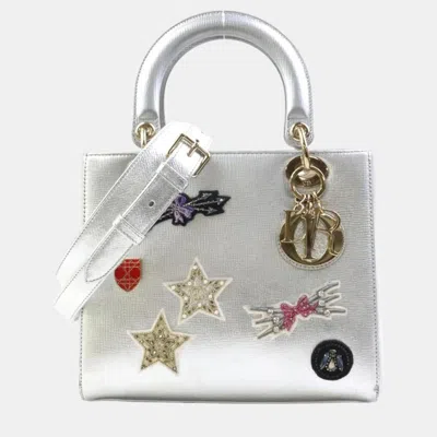 Pre-owned Dior Tote Bag In Silver