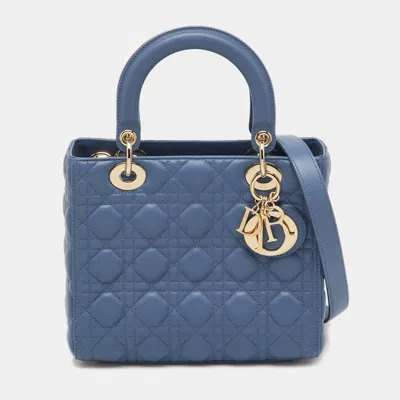 Pre-owned Dior Tote In Blue