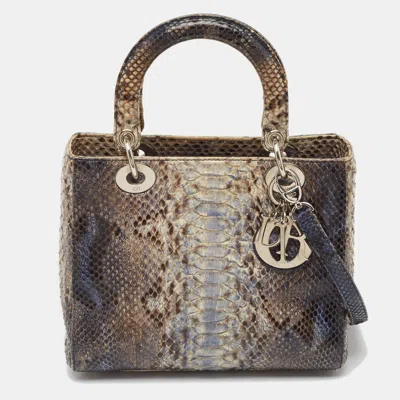 Pre-owned Dior Tote In Blue