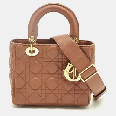 Pre-owned Dior Tote In Brown