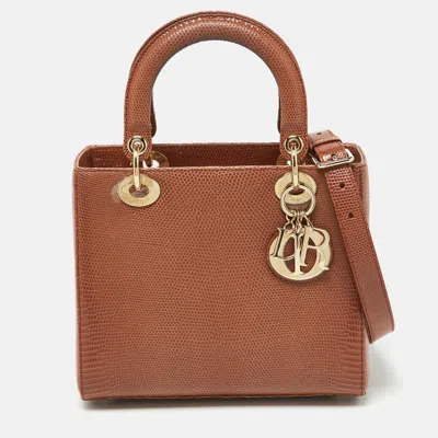 Pre-owned Dior Tote In Brown