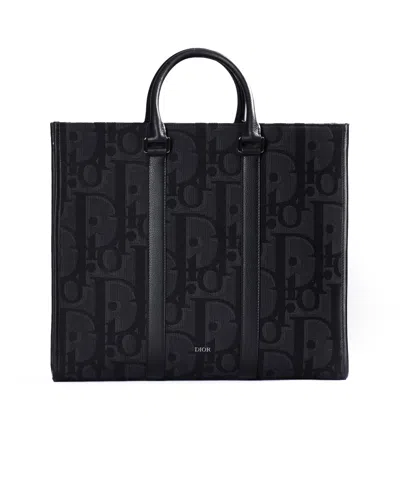 Dior Tote East-west Maxi Oblique Black