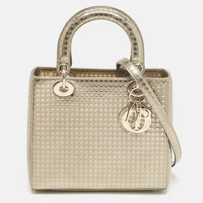 Pre-owned Dior Tote In Gold