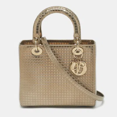 Pre-owned Dior Tote In Gold