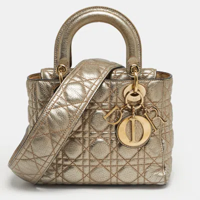 Pre-owned Dior Tote In Gold