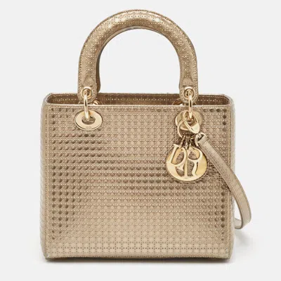 Pre-owned Dior Tote In Gold