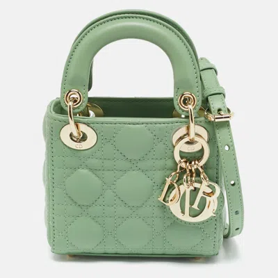 Pre-owned Dior Tote In Green