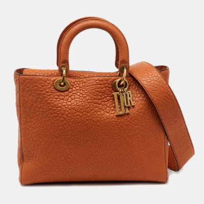 Pre-owned Dior Tote In Orange