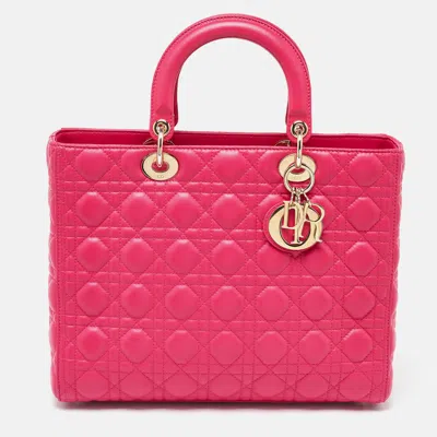 Pre-owned Dior Tote In Pink